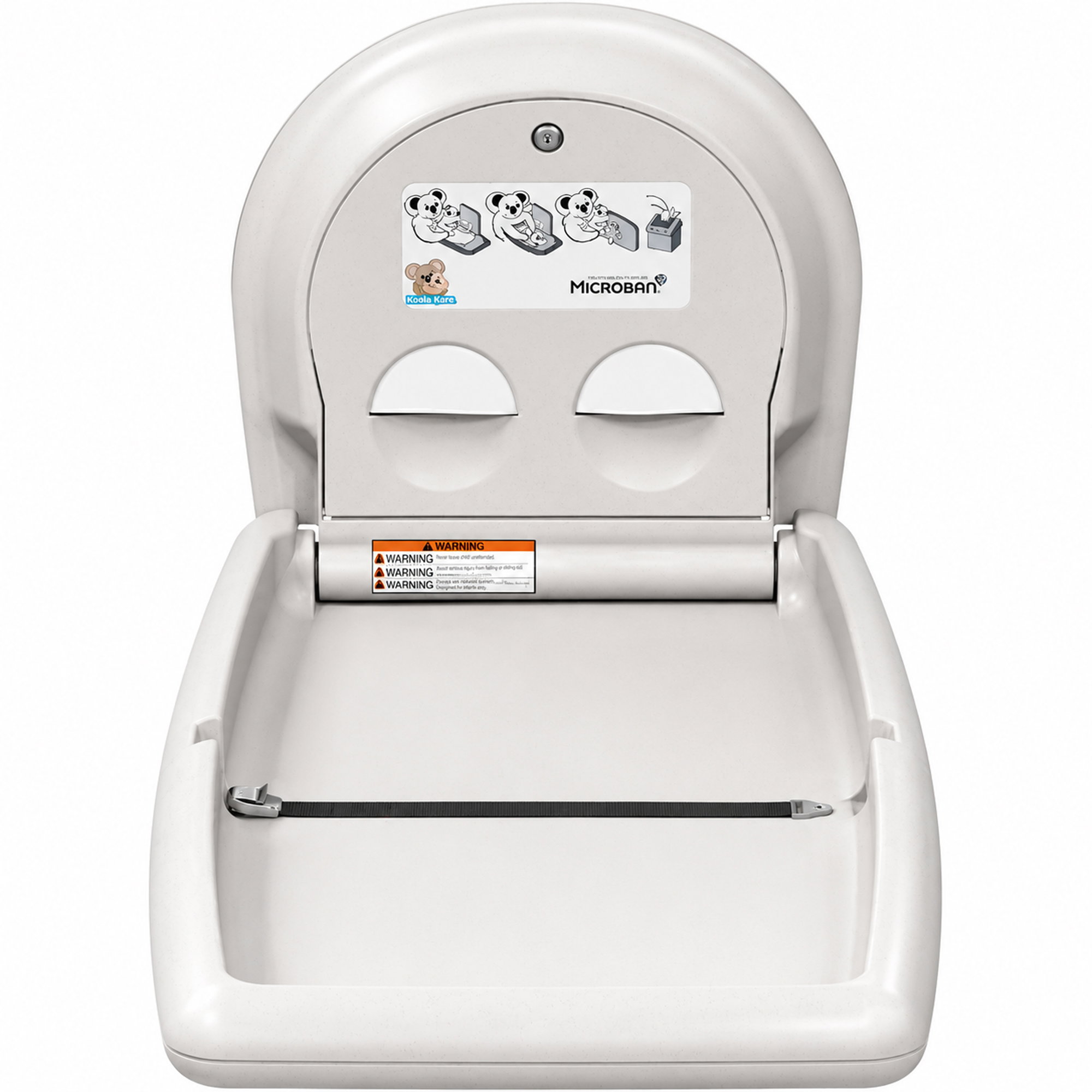 Foldable wall-mounted changing table | with safety harness | Koala Kare