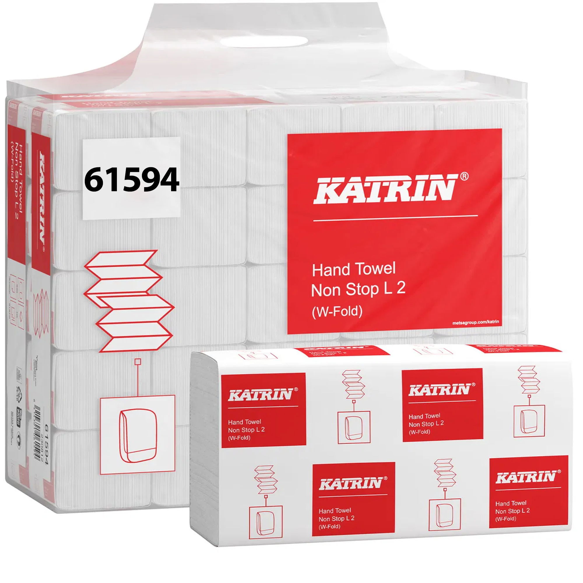 Papierhandtücher | W-Falz | 3-lagig | Katrin