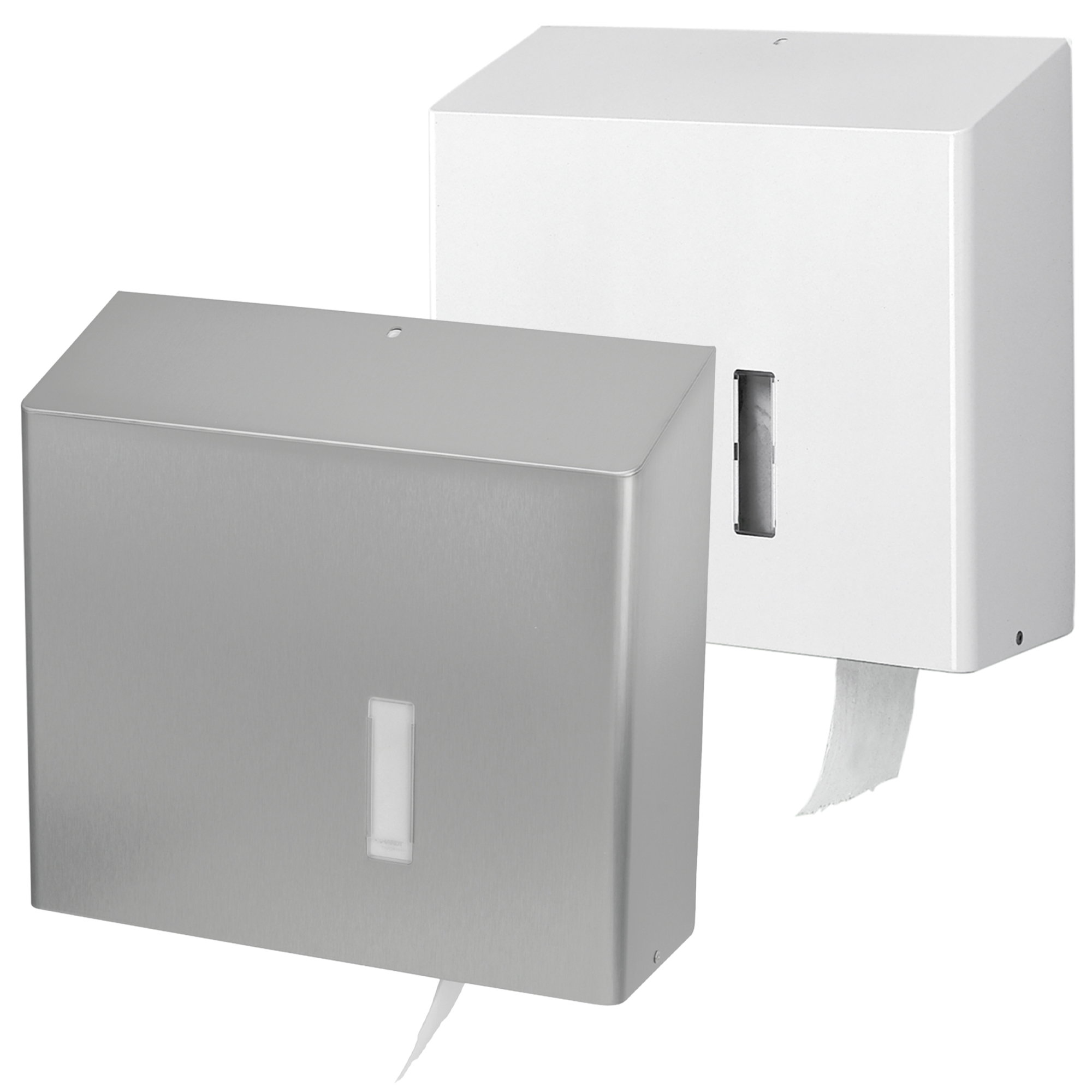 handschutzspender, papierhandtuchspender, stahl, brushed metal, wandmontage