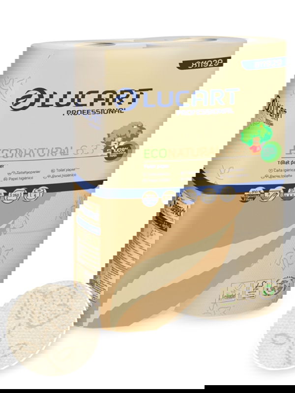 Lucart Toilettenpapier EcoNatural 3-lagig