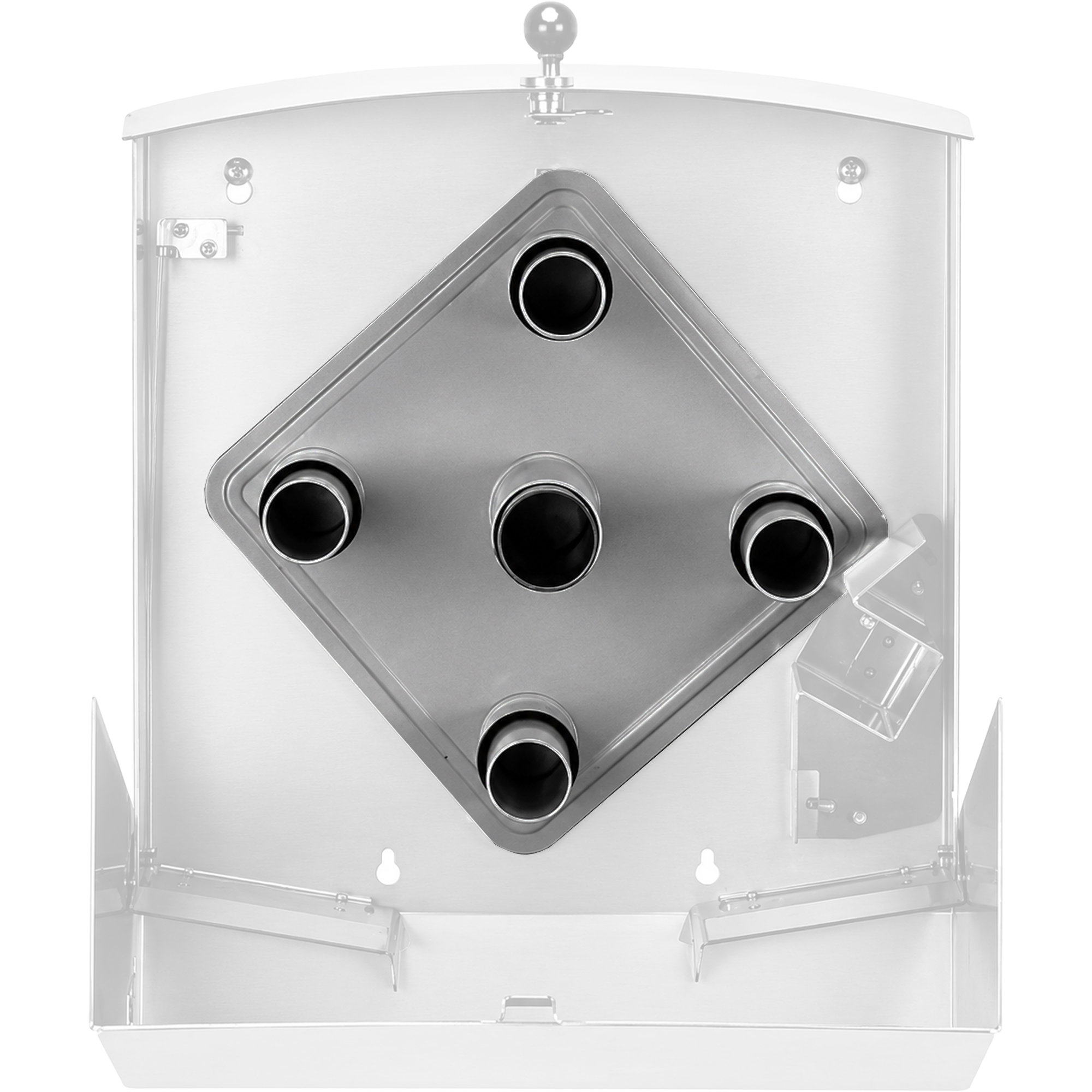 Carrousel pour 4 rouleaux standard | CWS Paradise Stainless Steel Superroll