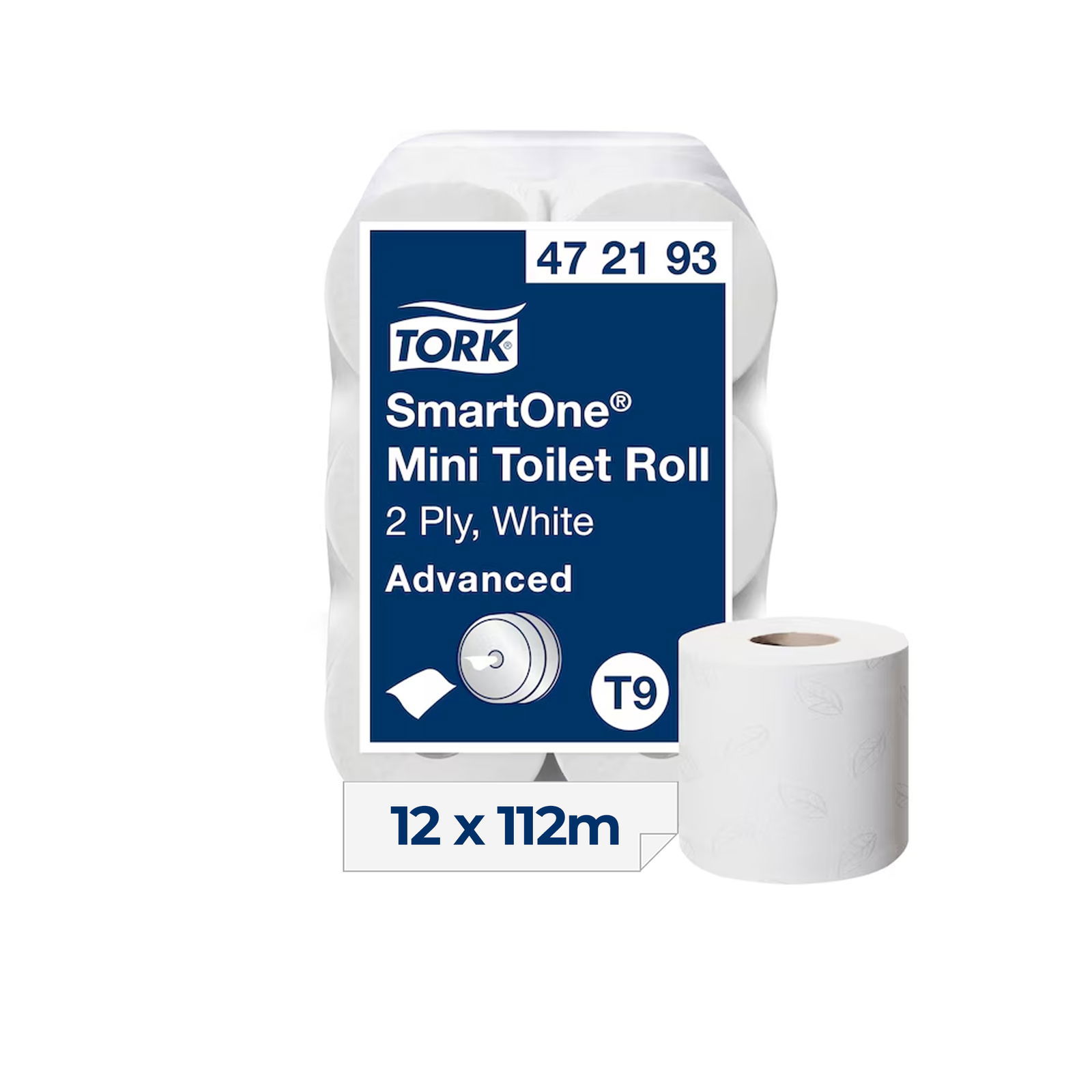 Tork 472193 Toilettenpapier SmartOne Mini 2-lagig 12 Rollen