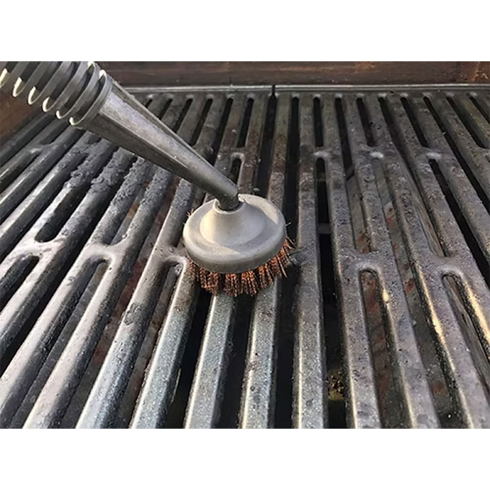 Round brush with bronze bristles for DAMPF DRACHE