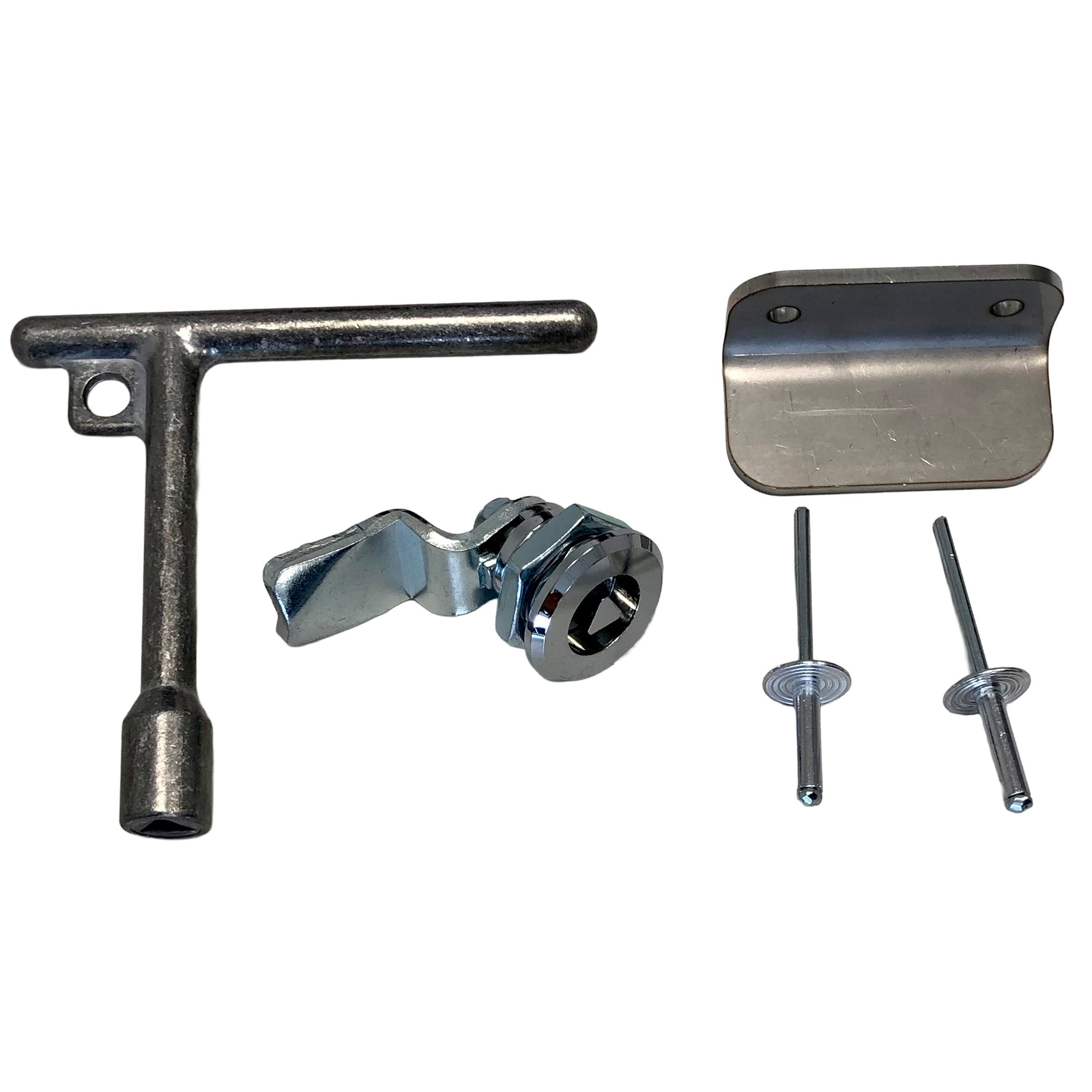 Dreikantschloss 7 mm | inklusive Schlüssel | Vercon