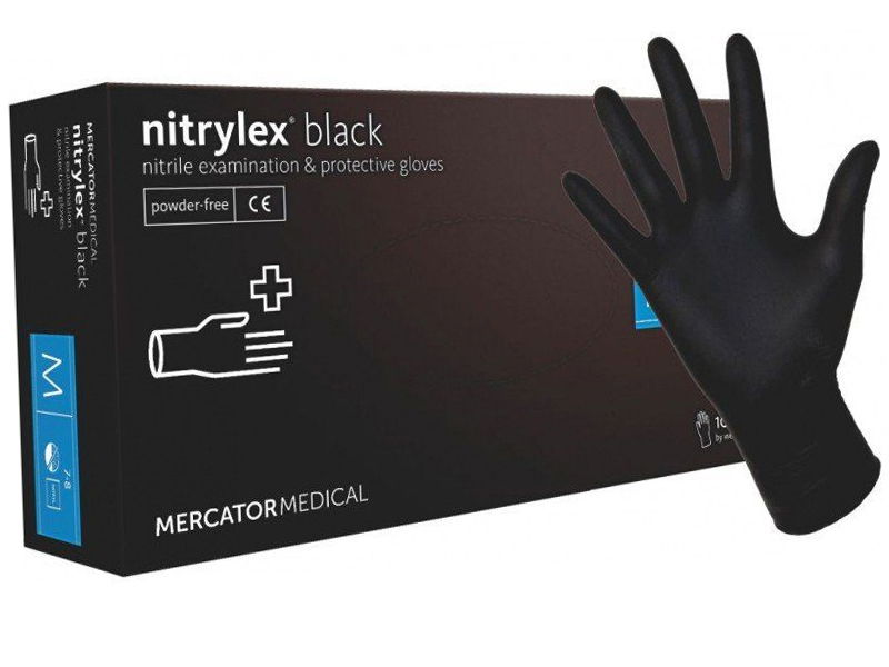 Nitril Einweghandschuhe Schwarz 100er Packung