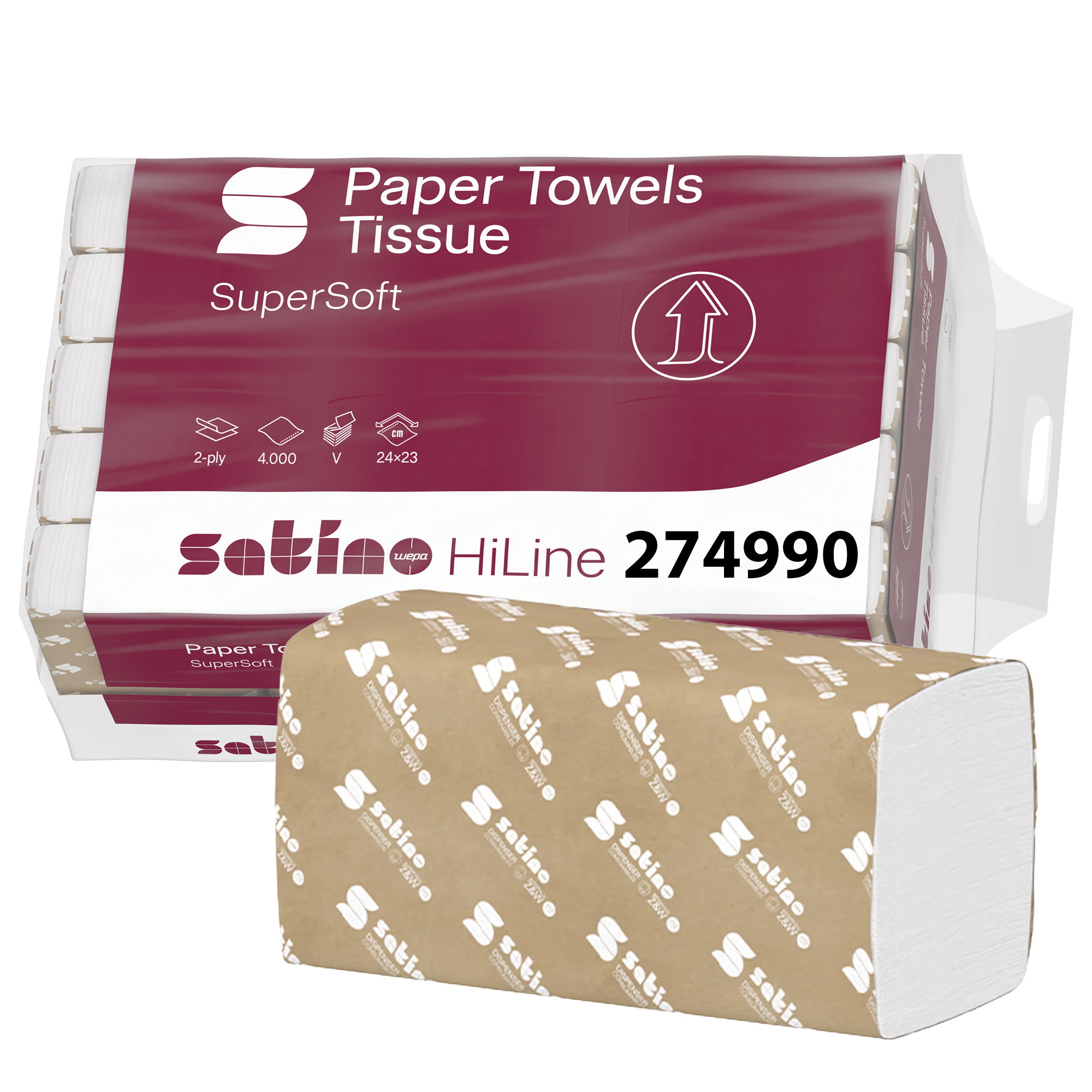 Küchenrolle, Papierhandtücher, Tissue, SuperSoft, 24x23 cm