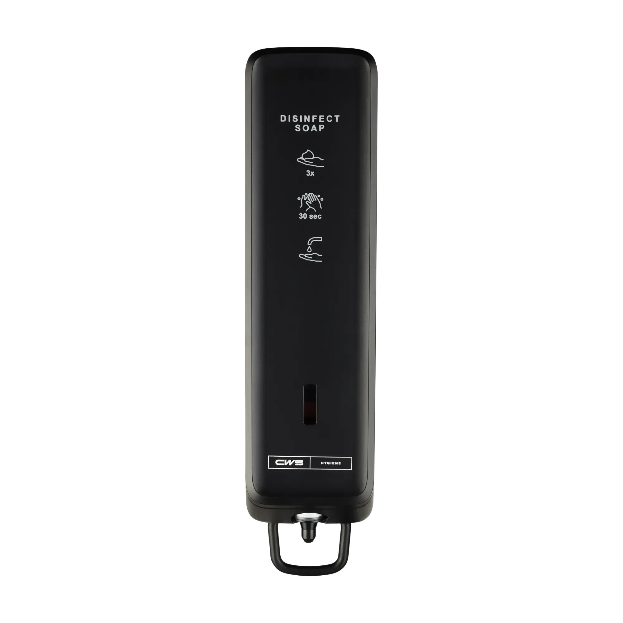 Erogatore di sapone in schiuma | CWS PureLine EcoBlack Slim Disinfect Foam