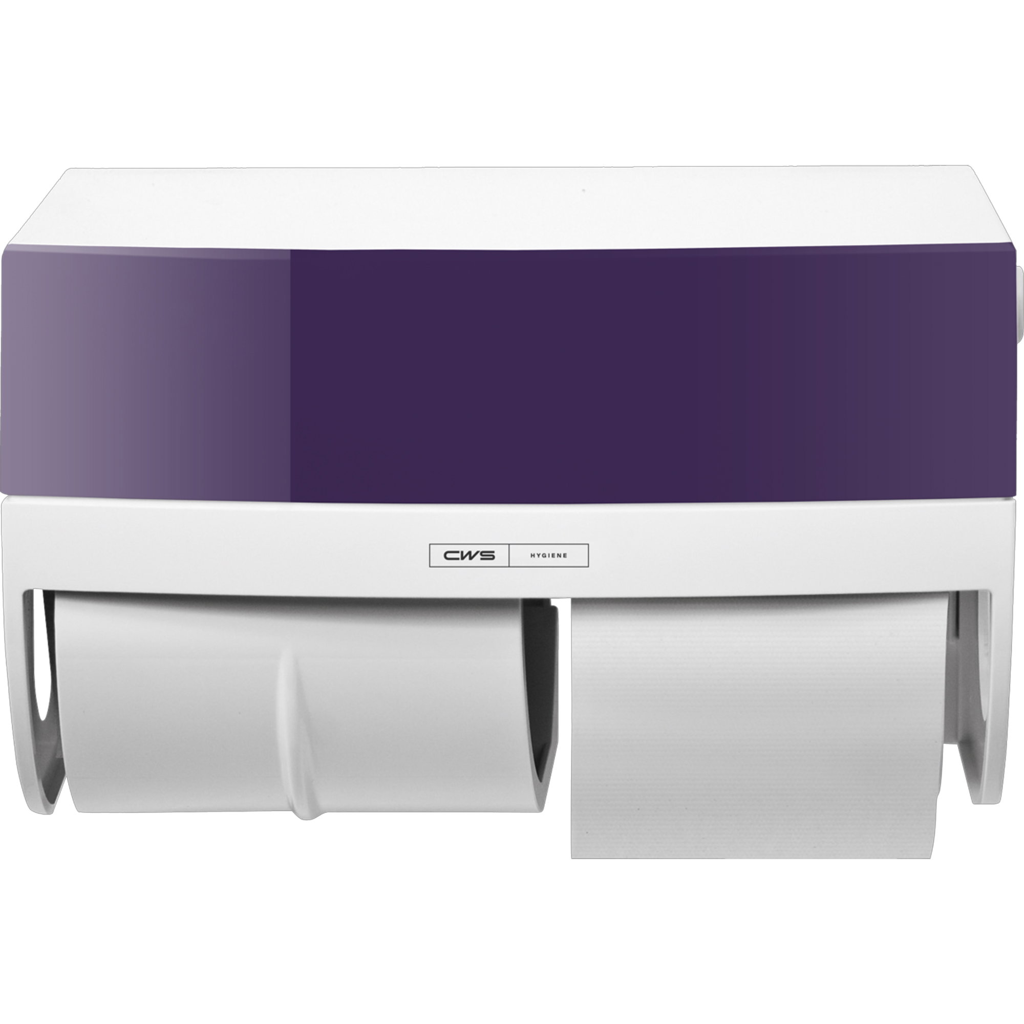 2-roll toilet roll dispenser | Plastic | CWS Paradise Toilet Paper Posh Purple
