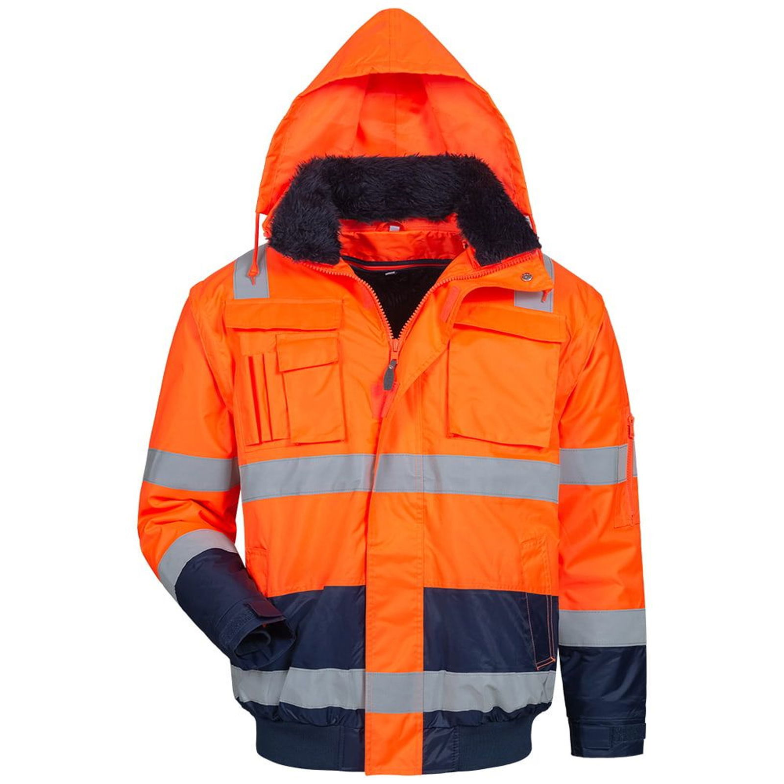 Warnschutzjacke Pilotenjacke Orange Elysee Oliver 23459