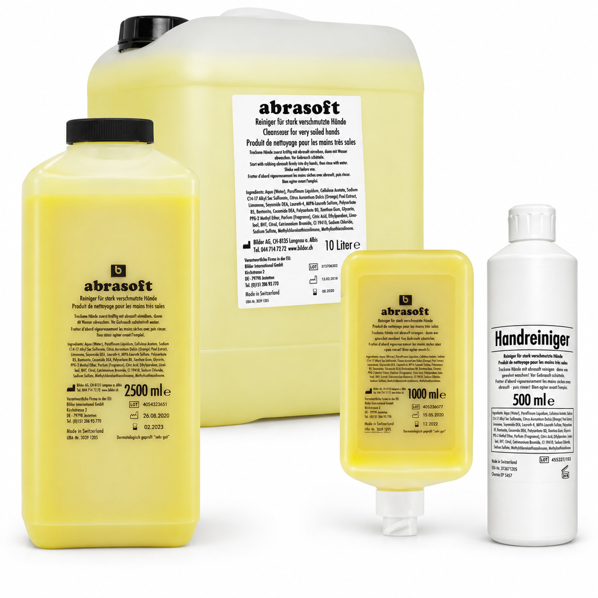 Handwaschpaste | div. Grössen | mit Cellulose | abrasoft Handreiniger