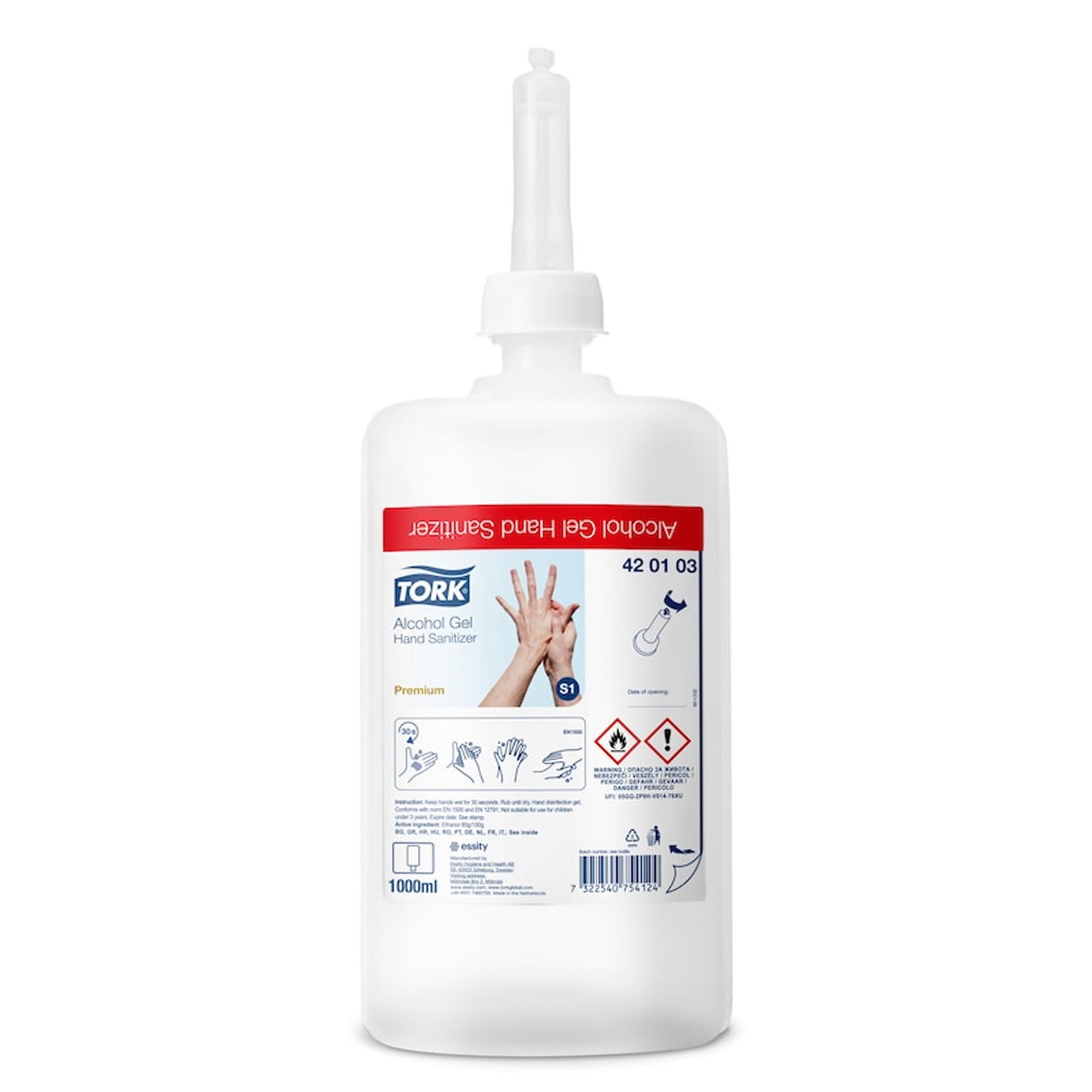 Tork 420103 S1 Gel disinfettante per le mani 1000 ml