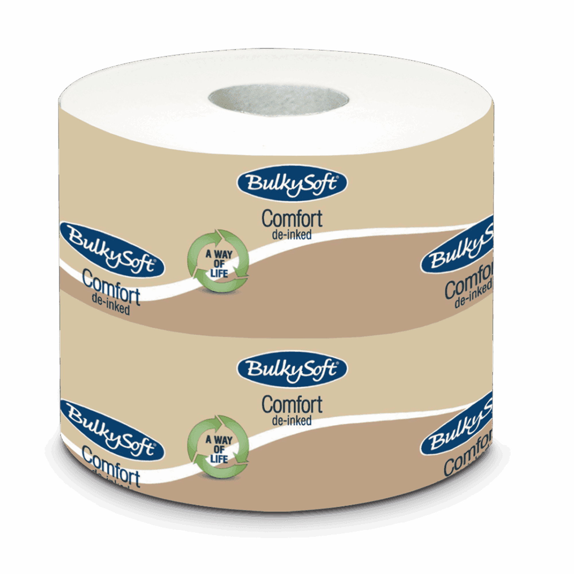 Toilettenpapier | 2-lagig | Recycling | 170 Blatt | BulkySoft 66995 Comfort