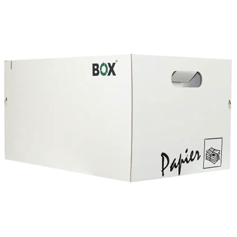 Altpapier Recyclingbox Weiss inkl. Bindesystem