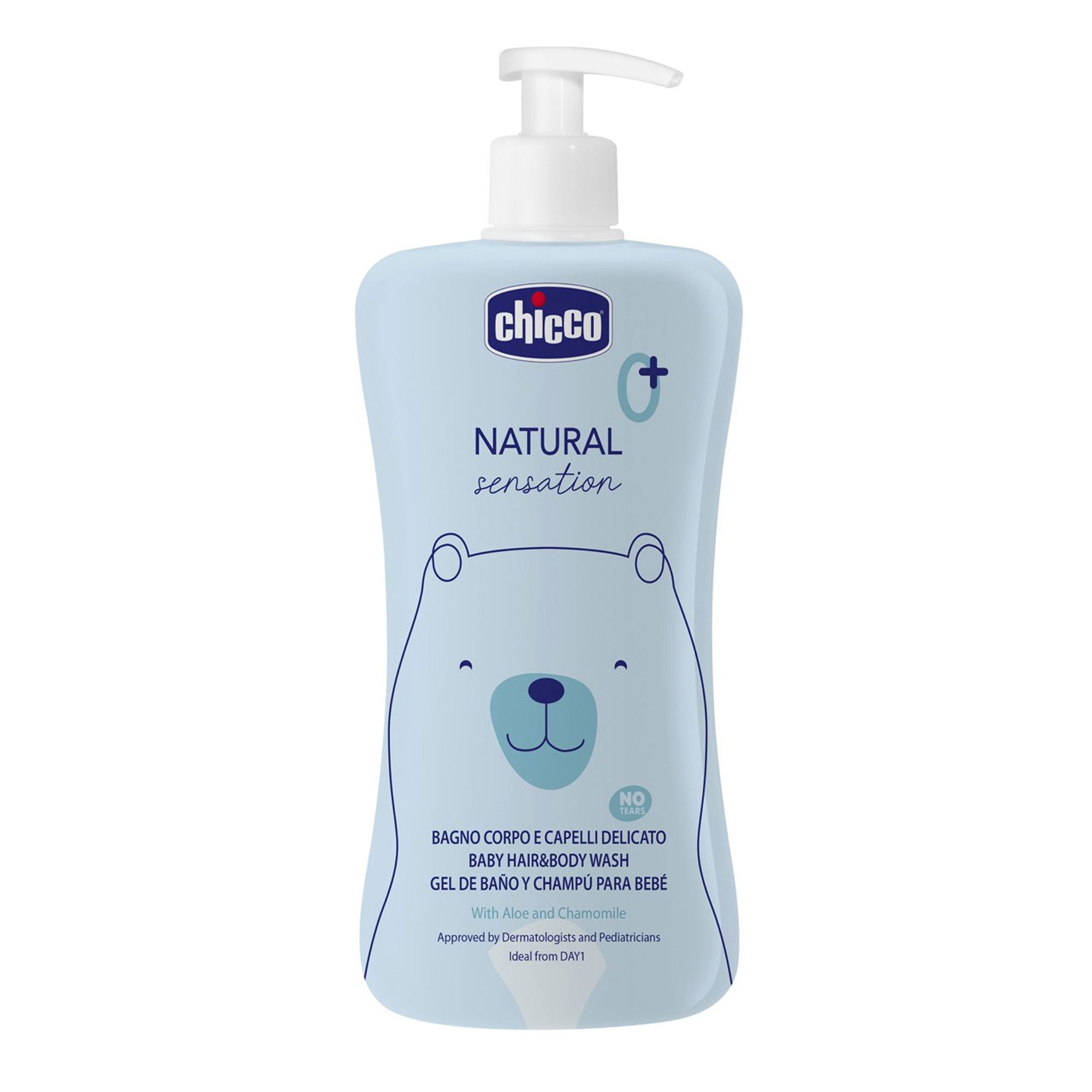 Baby Shampoo & Körperbad ohne Tränen 500 ml | Chicco Natural Sensation