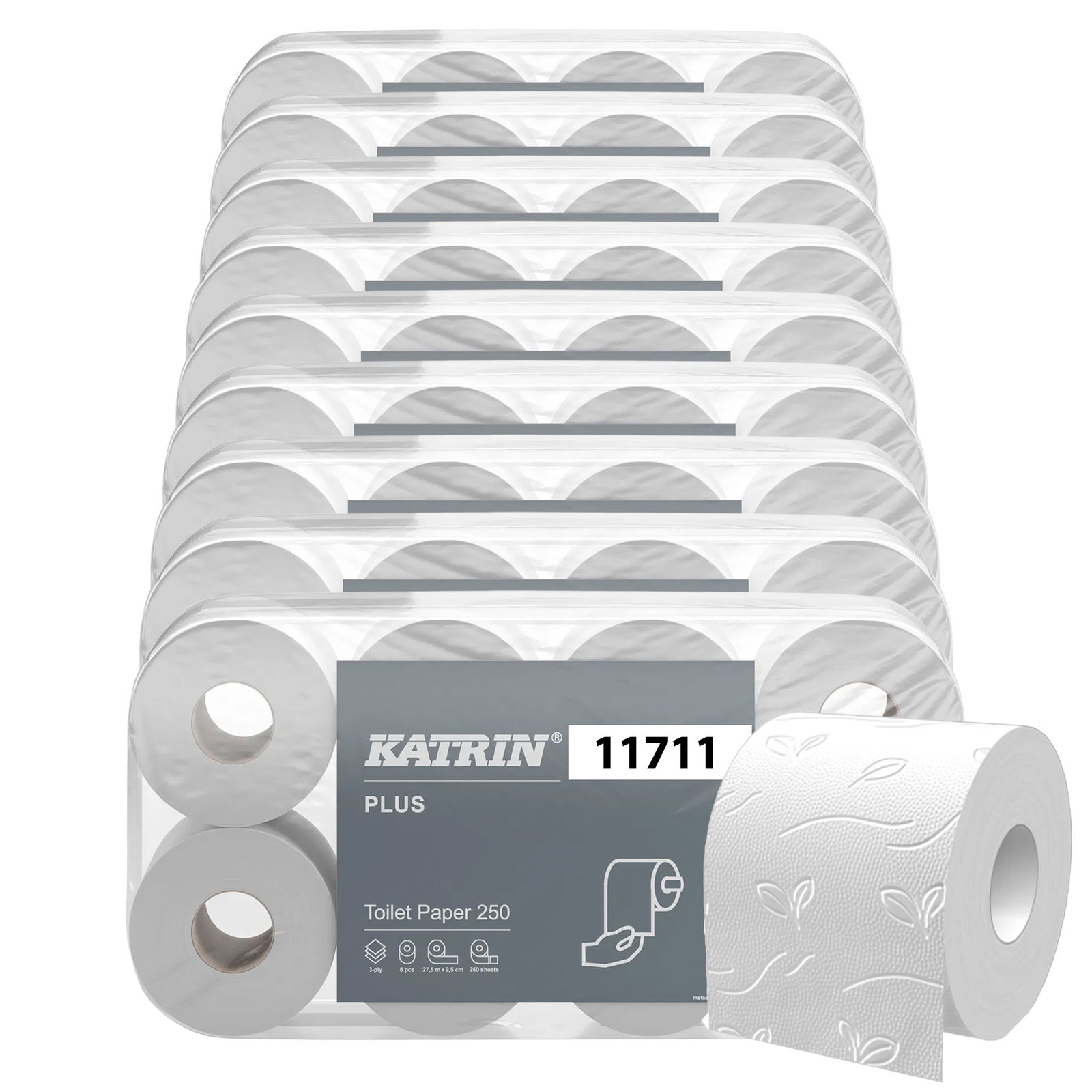 KATRIN 11711 Plus carta igienica 250 strappi 3 veli