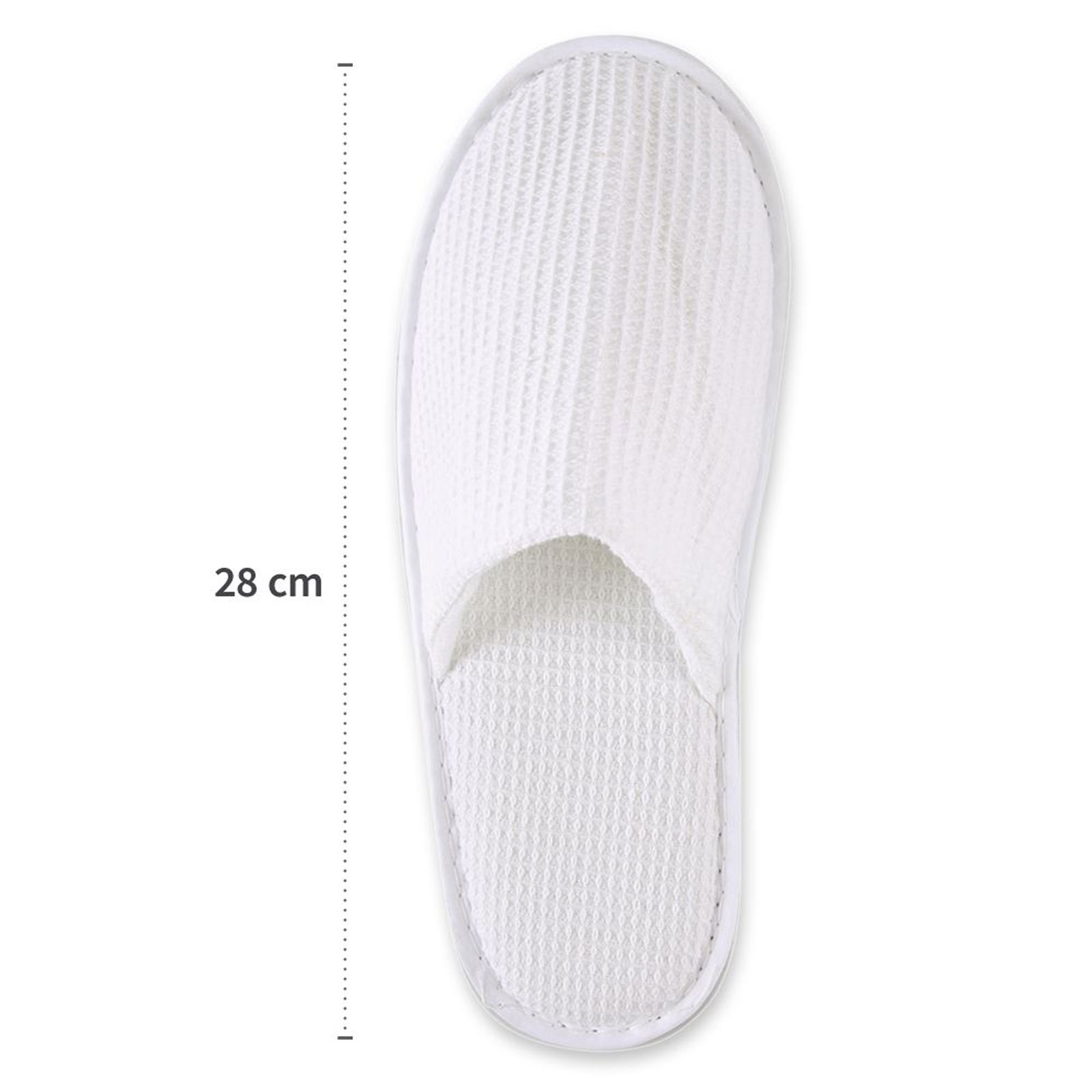 Ciabatte da hotel in cotone chiuse 28 cm