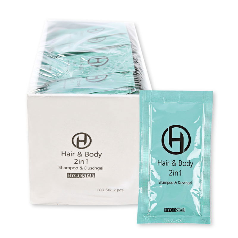 Hotel shampoo and shower gel 2 in 1
