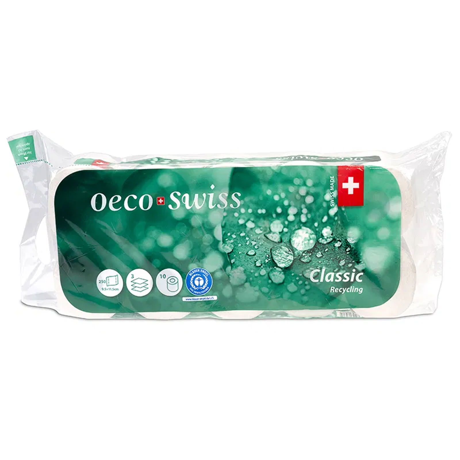 Toilet Paper Oeco Swiss Classic Recycling 3-Ply 250 Sheets