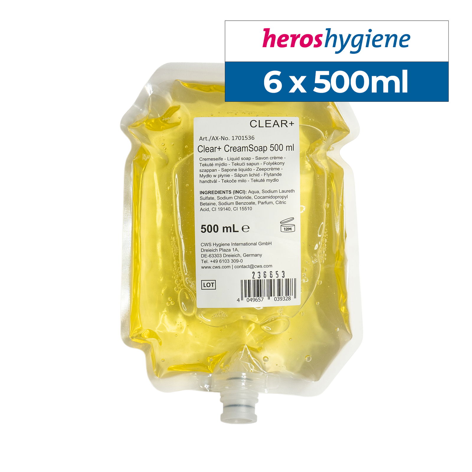 Clear+ 1701535 Cremeseife Zitrus 500ml