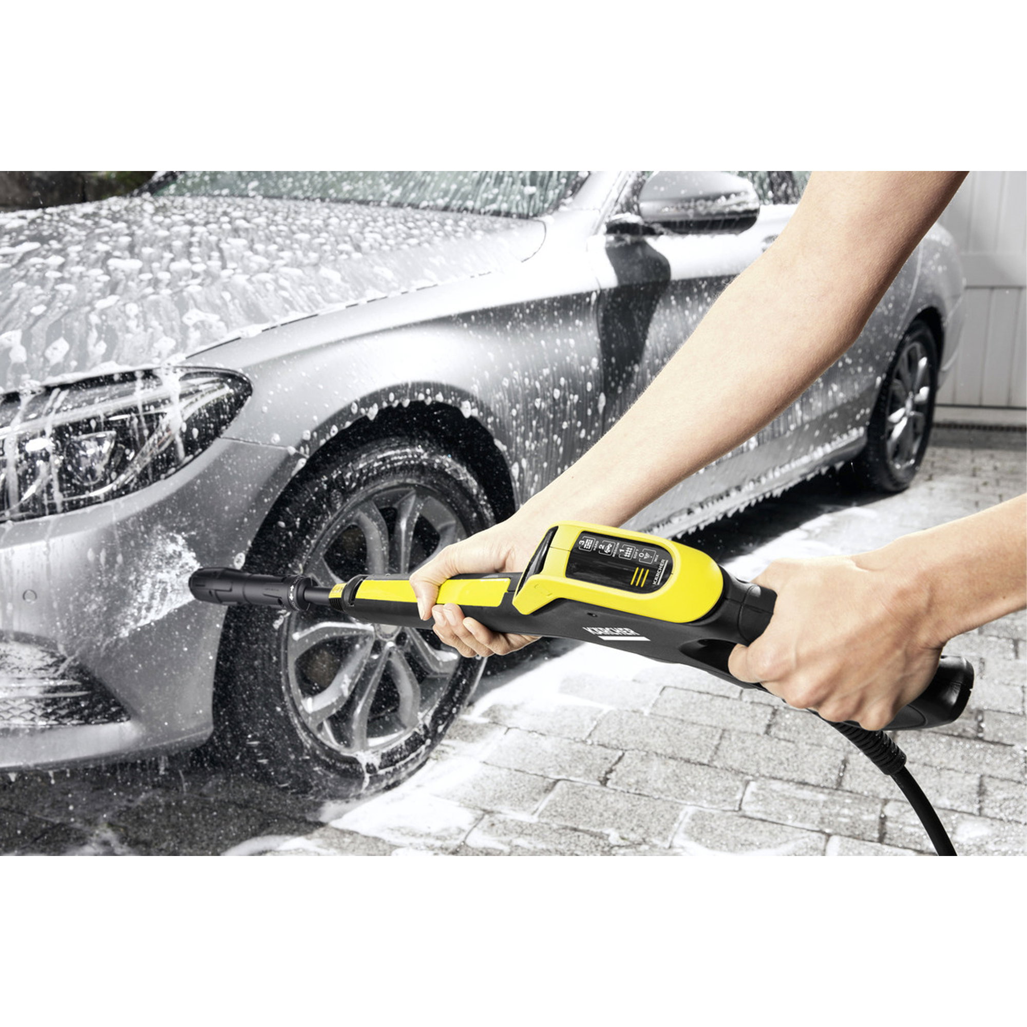 Hochdruckreiniger, Waschdüse, Autowäsche, Druckspray, Gelb-schwarz