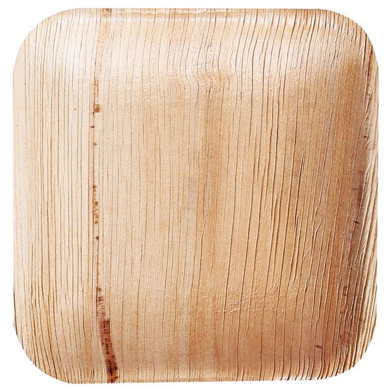 Bio Teller Palmblatt quadratisch