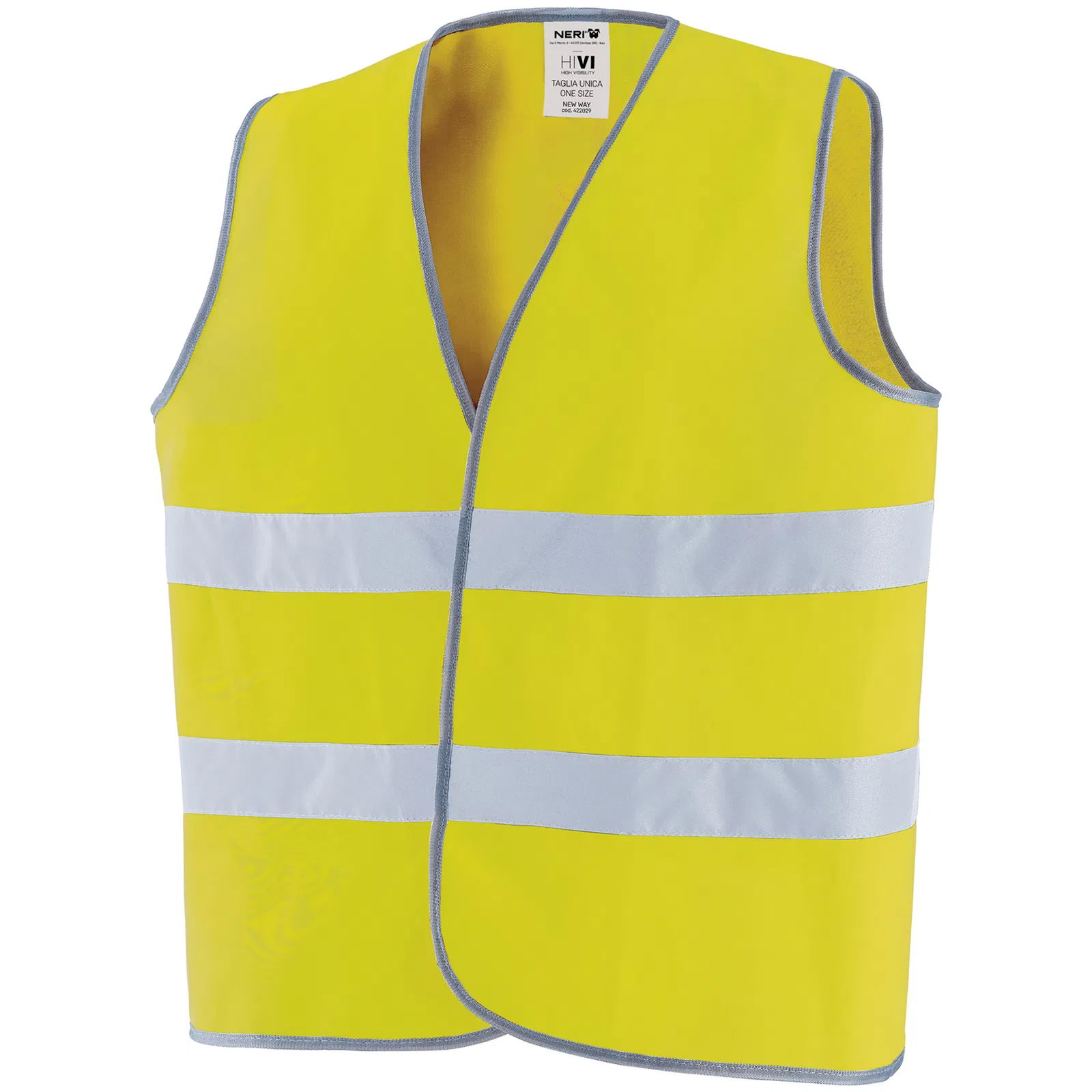 Leuchtweste gelb mit Klettverschluss Klasse 2