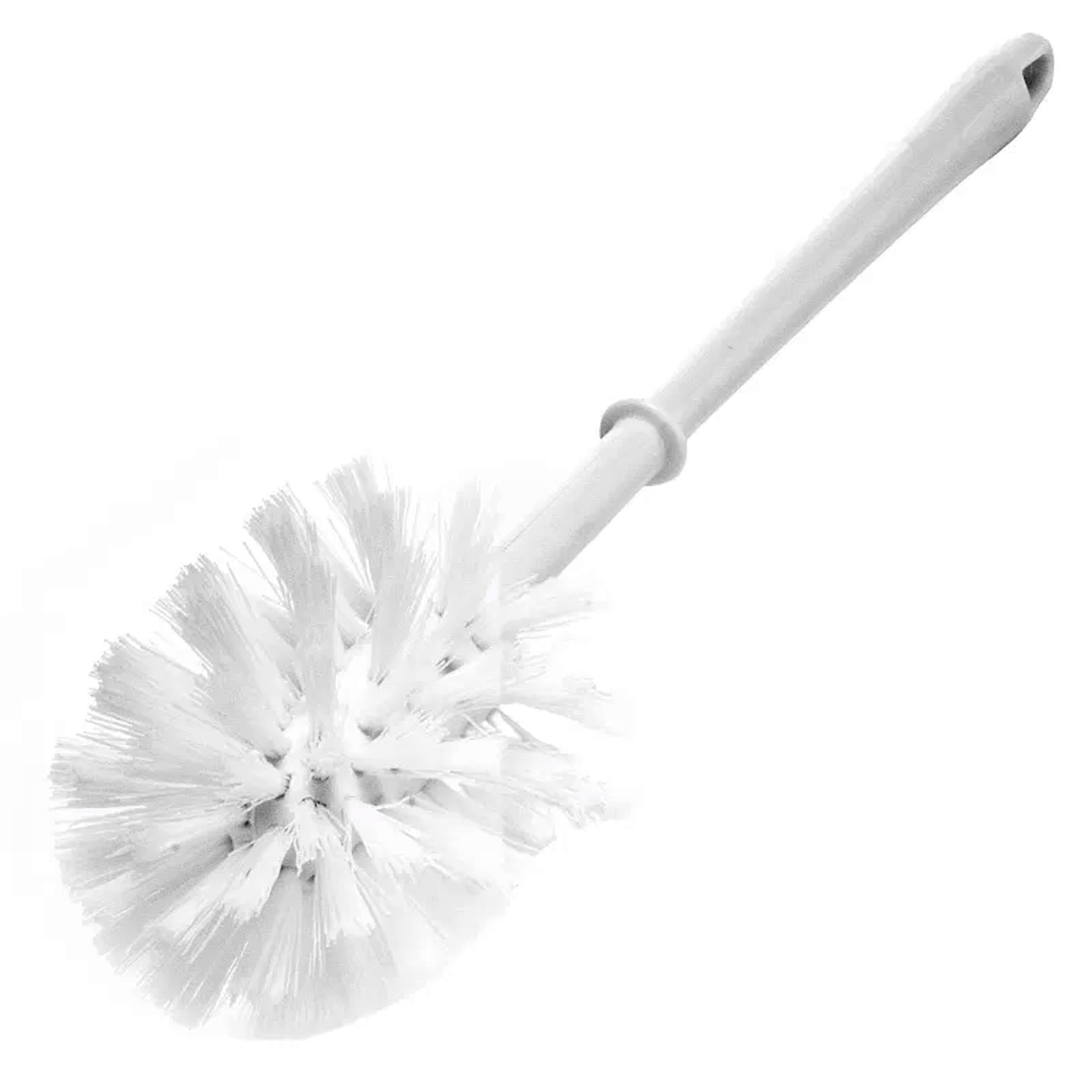 Brosse WC blanche en plastique 80 mm