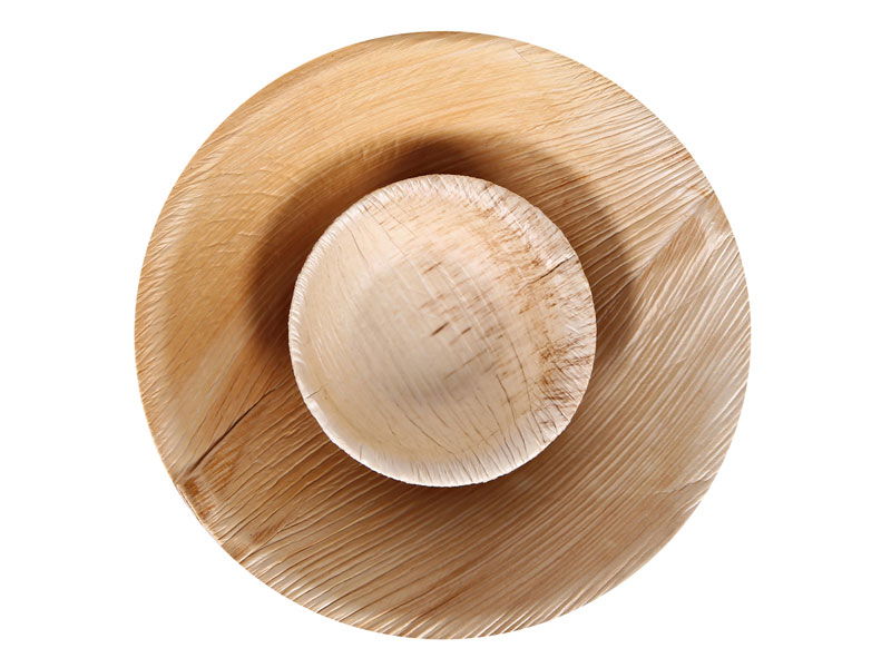 Bio Schale rund Palmblatt