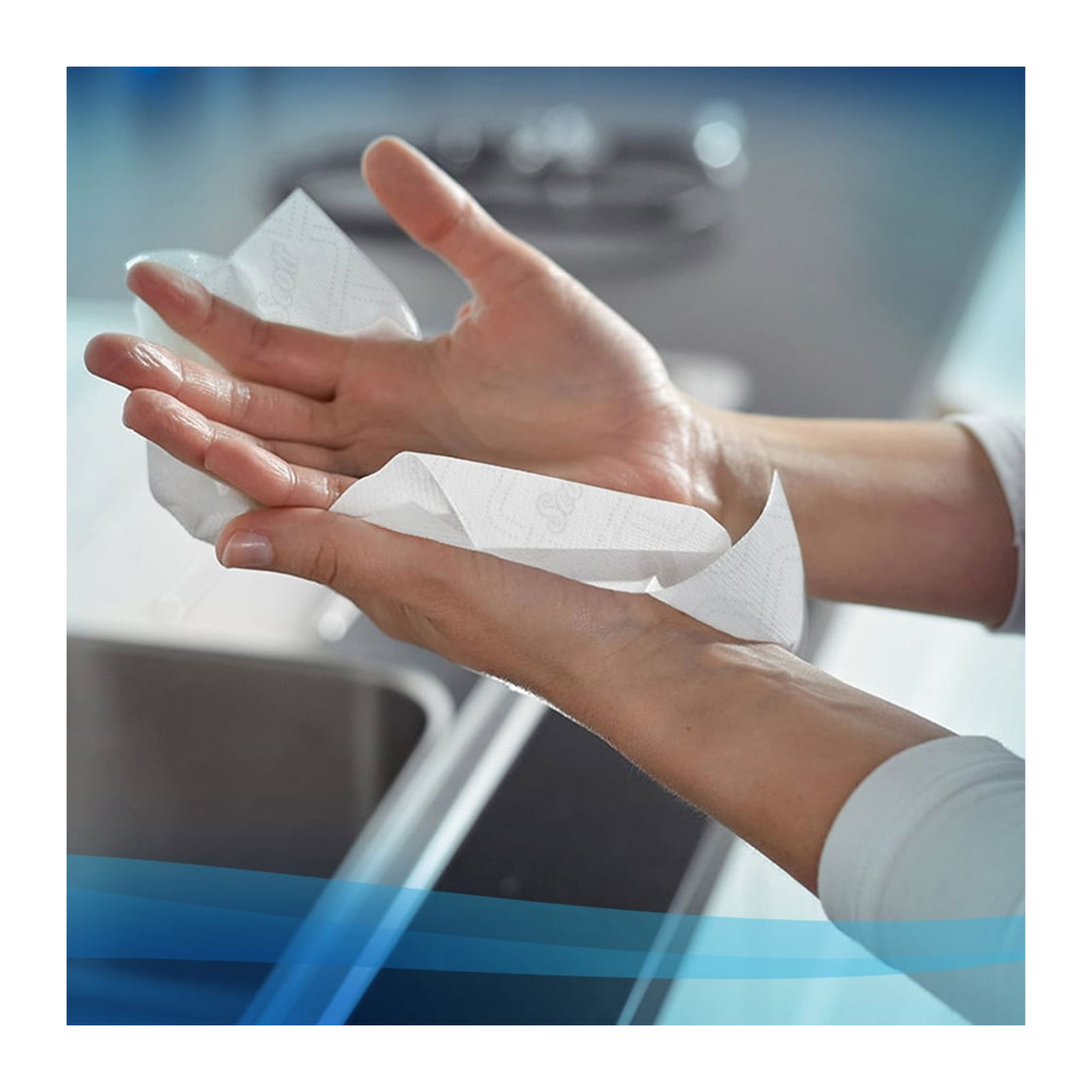 Rouleaux d’essuie-mains Scott Essential 6691 blancs 1 pli en cellulose 350 m