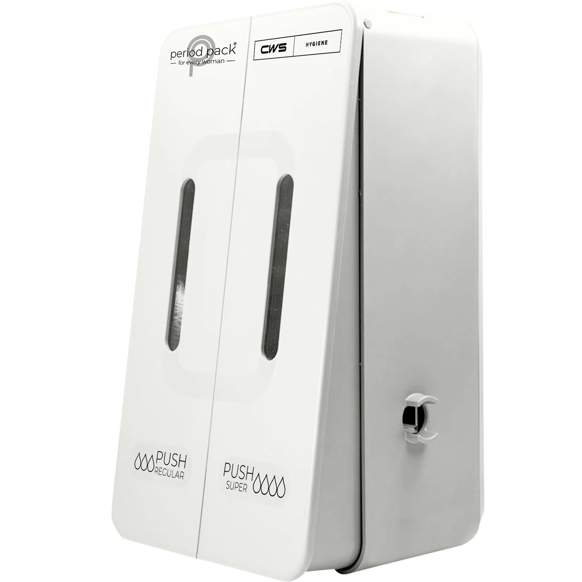 Toaster, Dual-slot, White, Push button, Slim-tandem