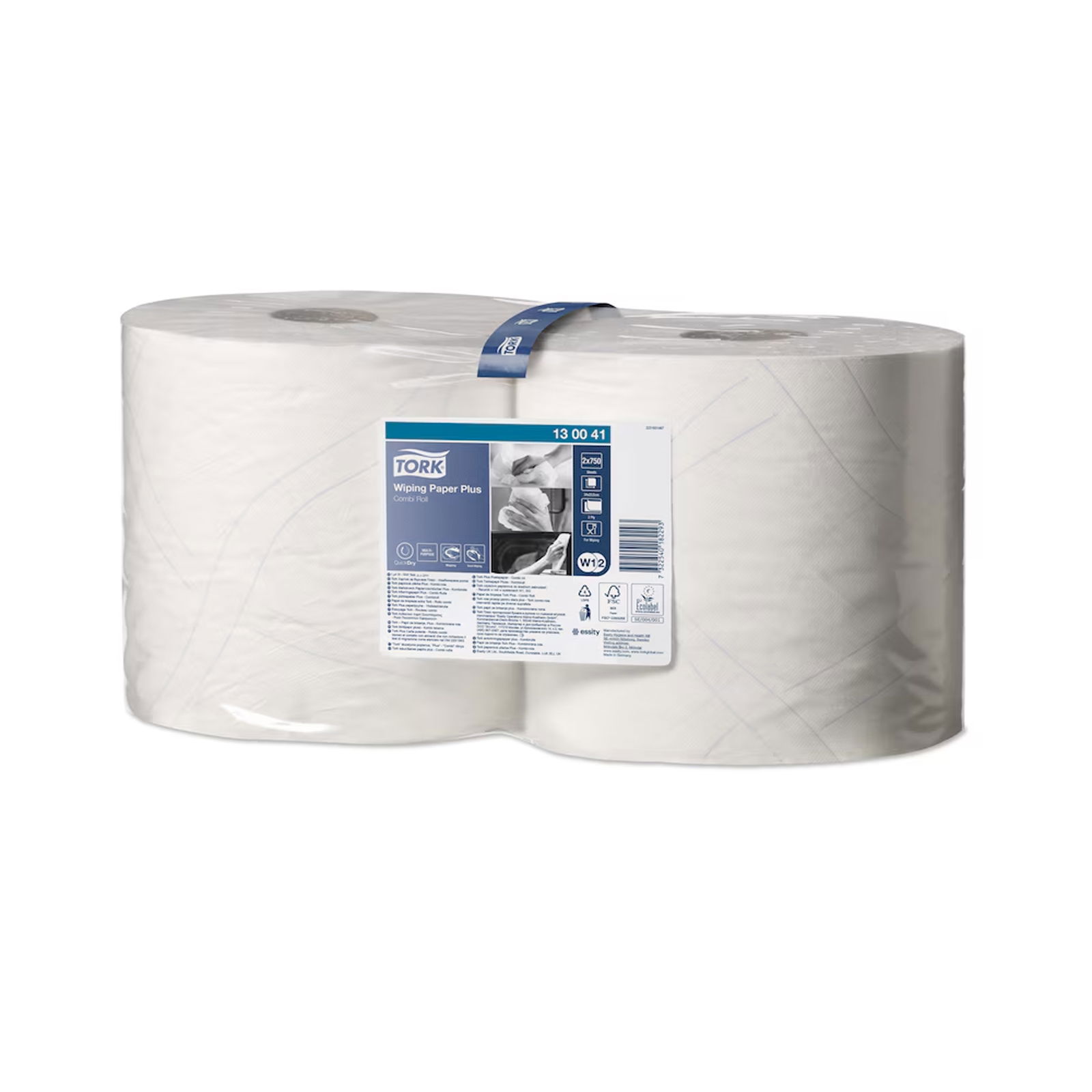 Tork 130041 W1 W2 Papierwischtücher stark Mehrzweck Rollen