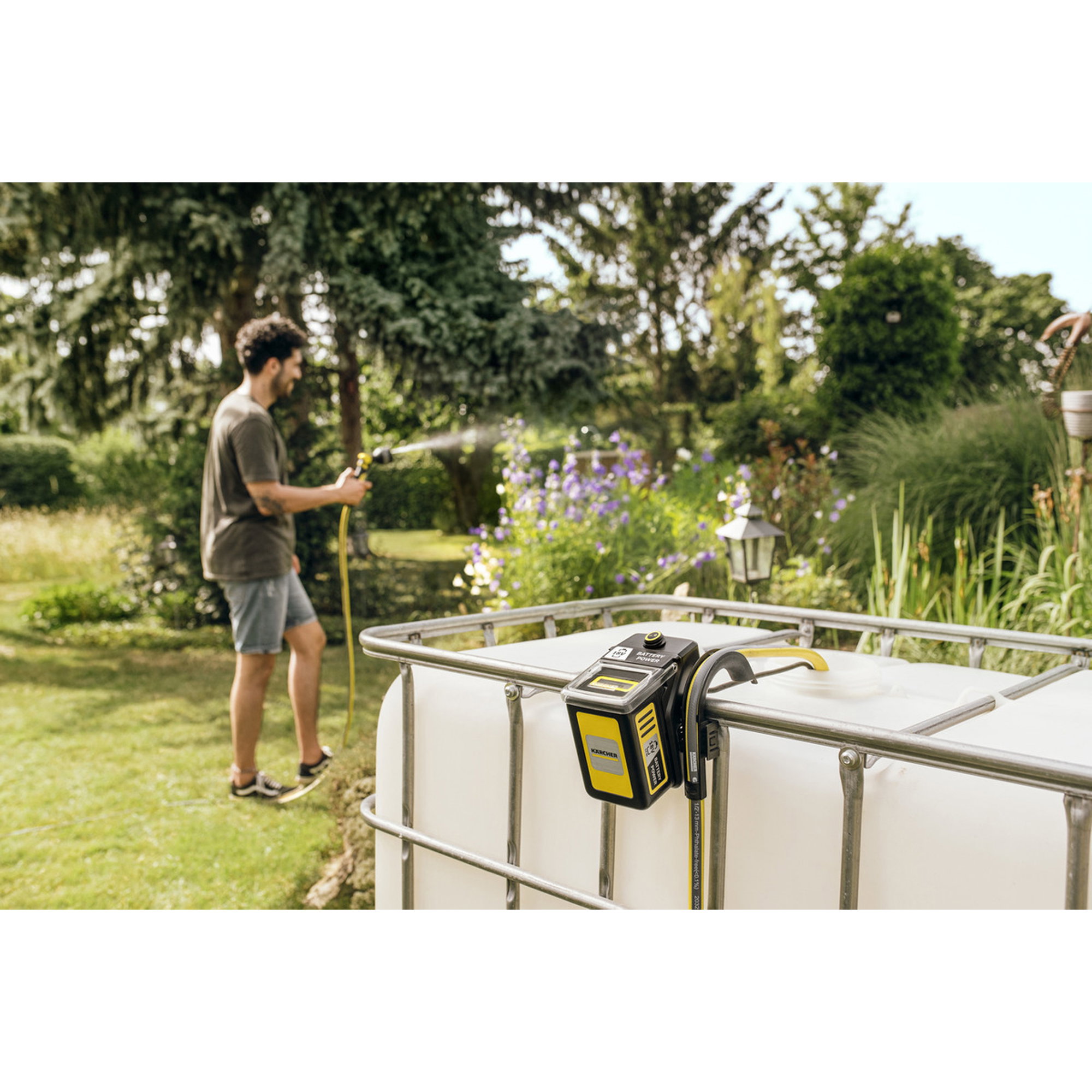 Sprühgerät, Garten, Tank, Gelb-Schwarz, Wassertank