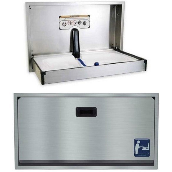 Changing table horizontal stainless steel