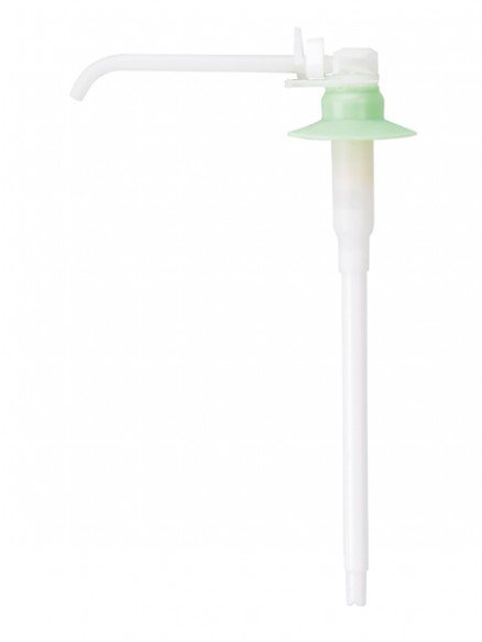 Plastic pump for disinfectant dispenser