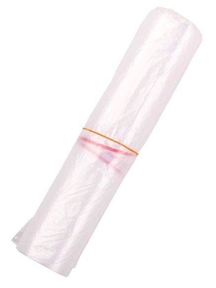 Waste bags transparent with closure tape