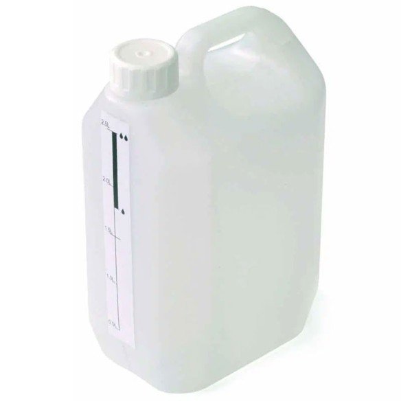2.5 liter dosing tank with lid for cleaning solution