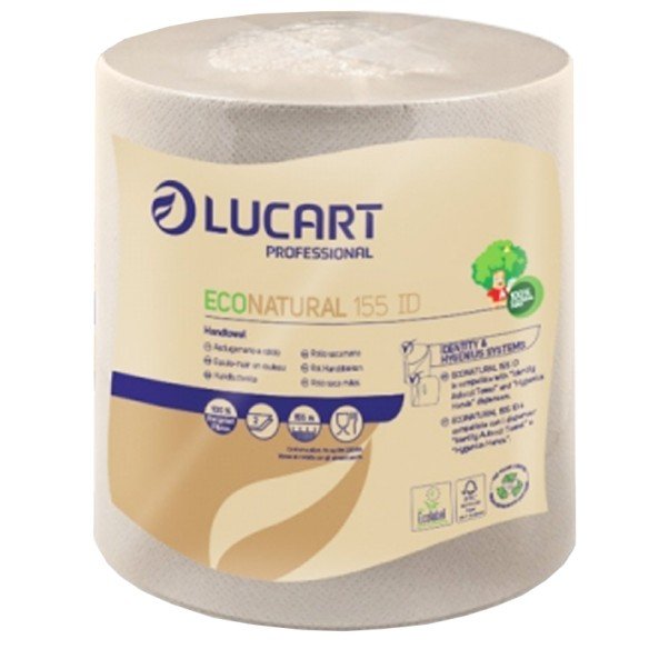 Lucart Papierhandtuchrolle EcoNatural 2-lagig