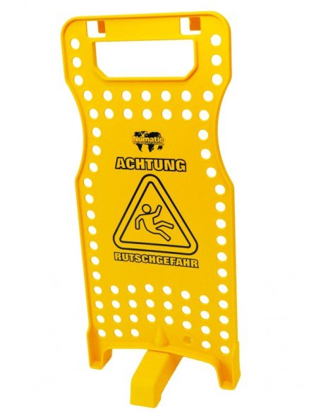 Warning label, yellow (German/French)