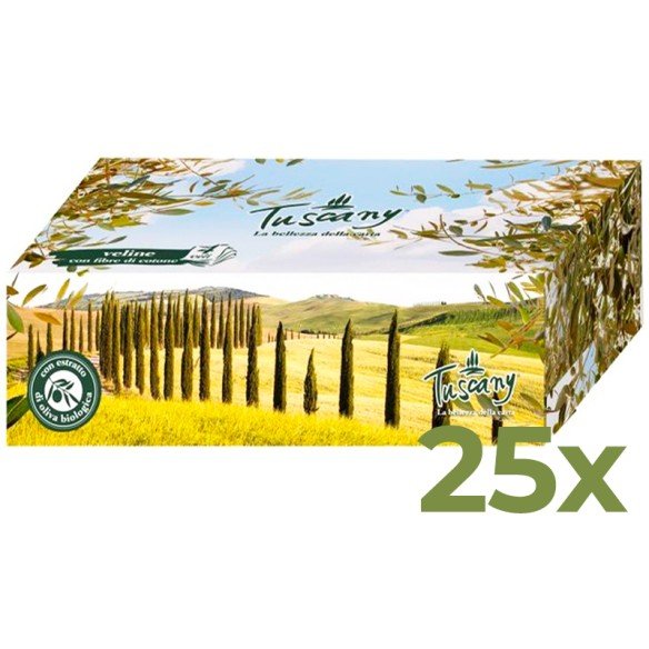 Kosmetiktücher Tuscany 4-lagig mit Olivenöl-Extrakt