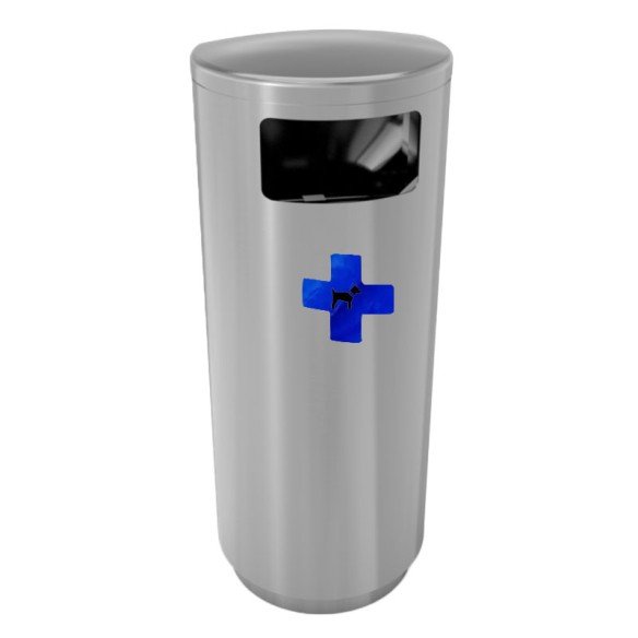 HELVETIAbin waste garbage can stainless steel 45l free-standing