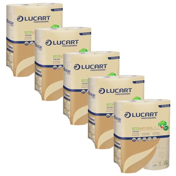Lucart Toilettenpapier EcoNatural 3-lagig