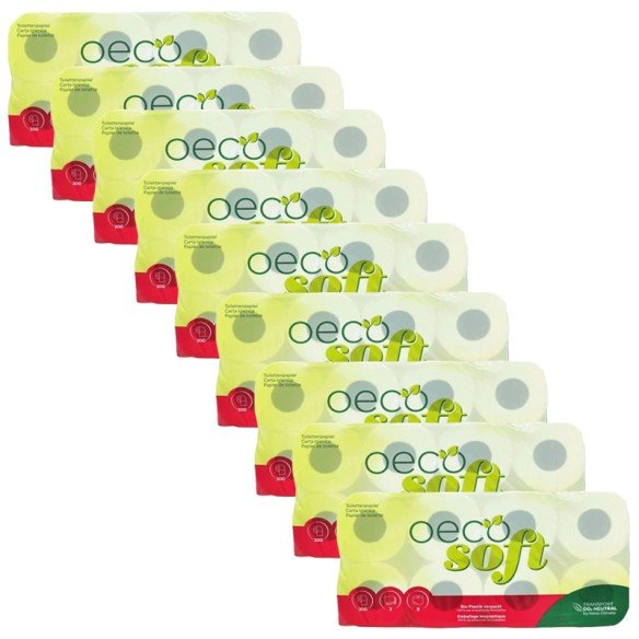 Bio Toilettenpapier Oecosoft 3-lagig / 200 Blatt