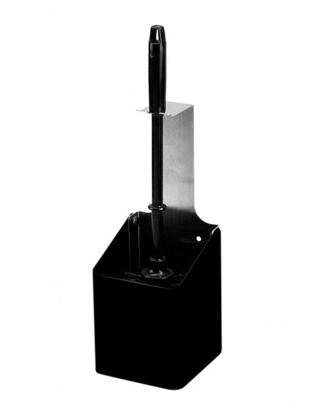 WBU 2 WC brush holder stainless steel Midnight