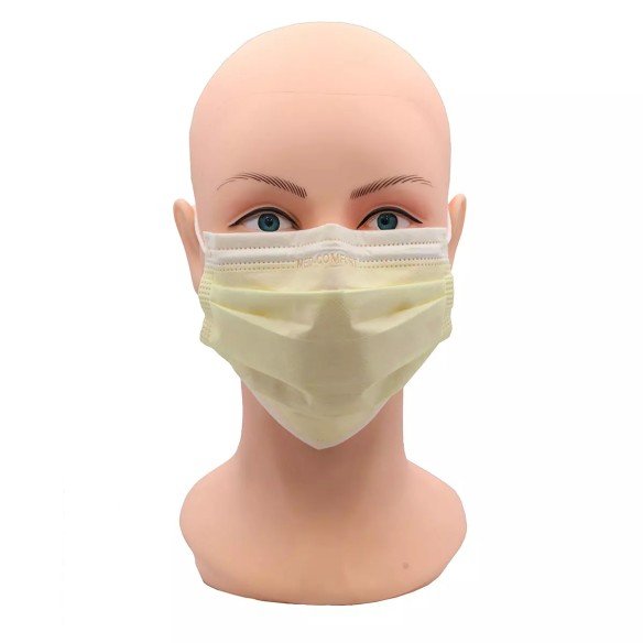 Maschera protettiva medicale tipo llR a 3 strati rosa