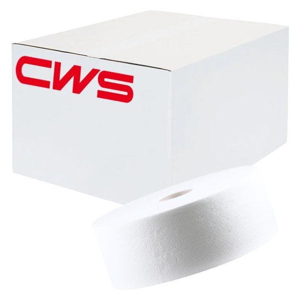CWS Jumbo Toilettenpapier Superroll Recycling 2-lagig