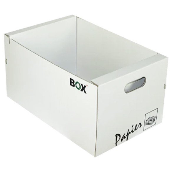 Altpapier Recyclingbox Weiss inkl. Bindesystem