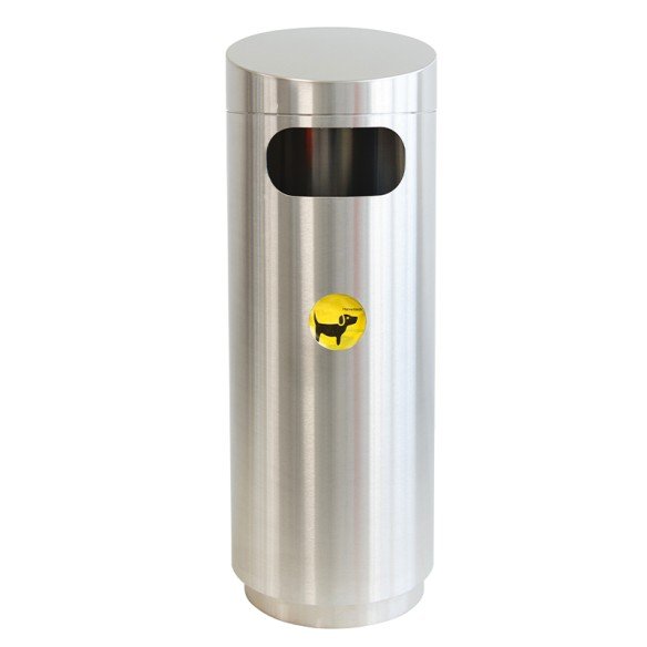 CleanCity stainless steel waste garbage can 110 l free-standing