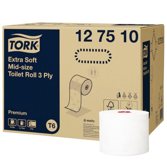 Tork T6 Toilettenpapier Midi Premium extra weich