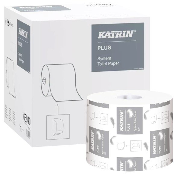 Toilettenpapier Katrin Plus System 2-lagig 800 Blatt